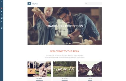 Peak Joomla Template Navyblue Style