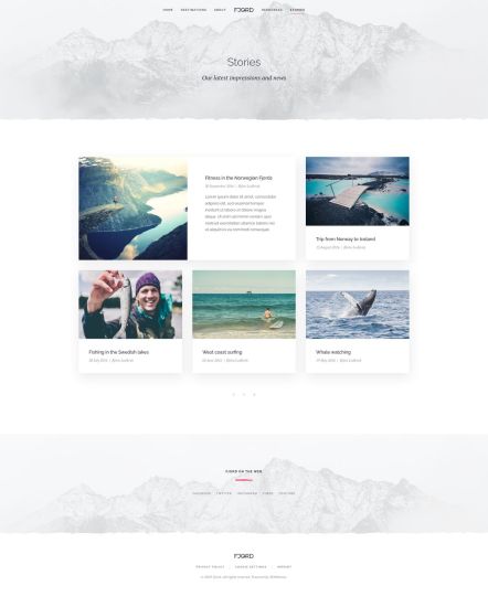 Fjord WordPress theme Post Index Layout