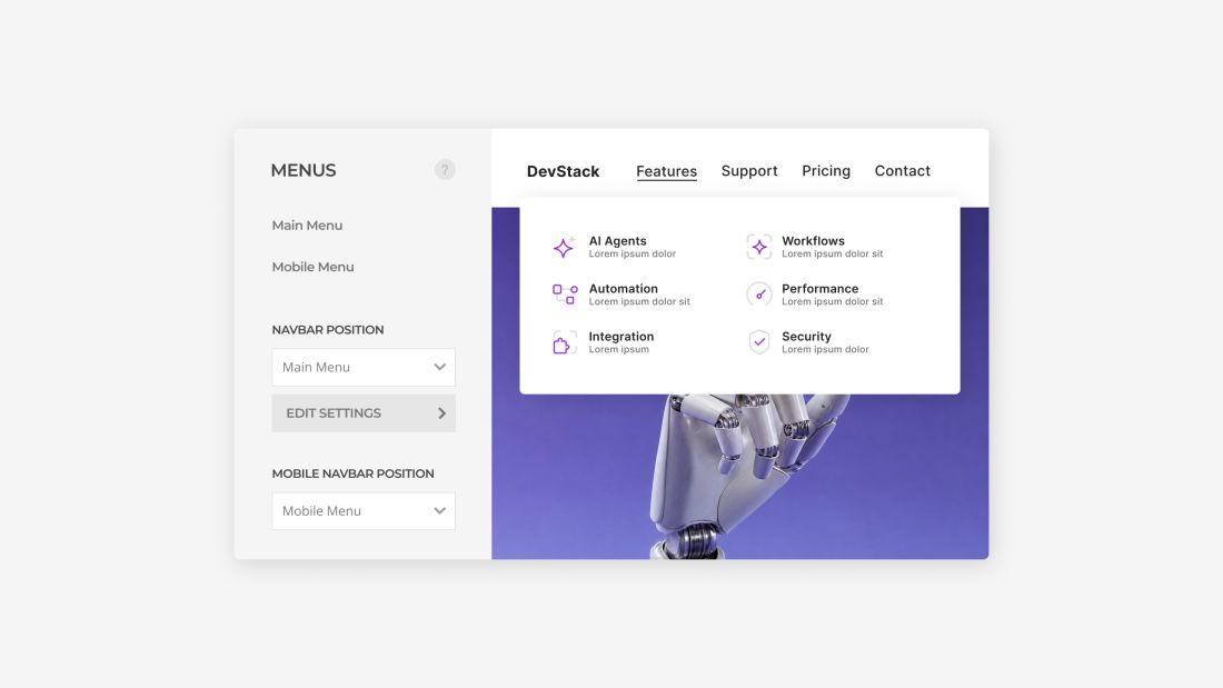 Menus