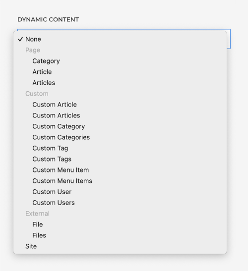 Content sources