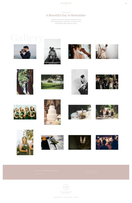 Lilian Joomla template Gallery Layout