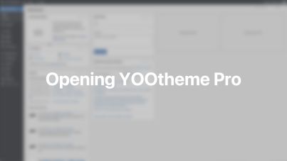 Open YOOtheme Pro Documentation Video for WordPress