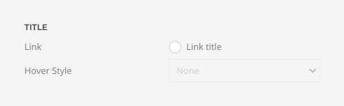 Panel title link