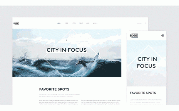 Edge Theme – April 2016 YOOtheme club theme