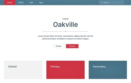 Oakville Joomla template UI Elements in White Bordeaux Style