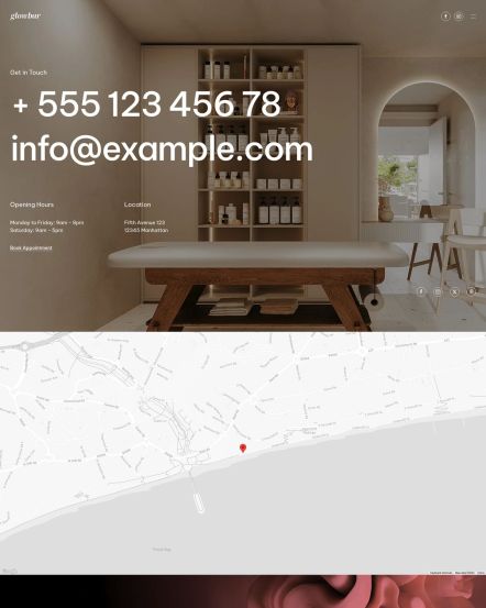 Glowbar Joomla template Contact Layout