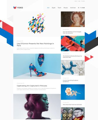 Post Category Art Layout