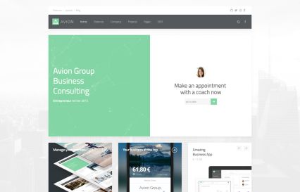 Avion Joomla Template Green Style