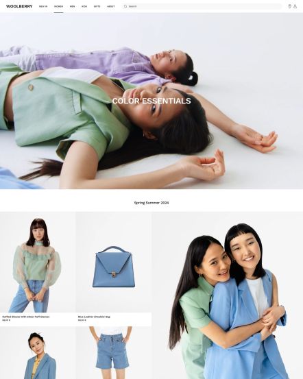 Woolberry Joomla template Product Category Layout
