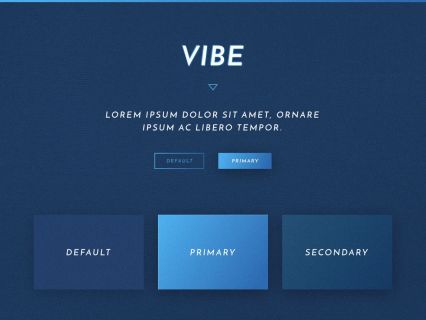 Vibe WordPress Theme Dark Blue Style