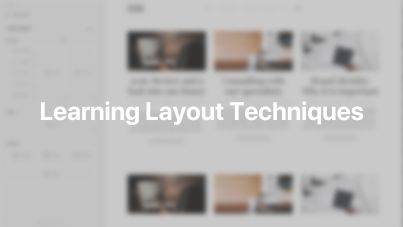 Layout Techniques Documentation Video for Joomla