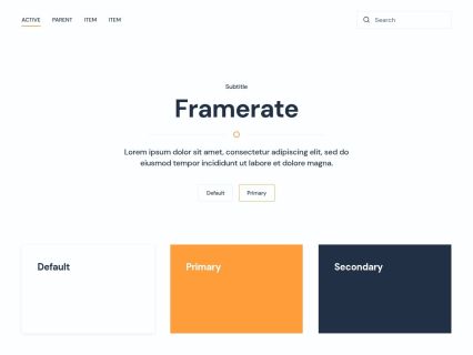 Framerate Joomla Template Light Orange Style