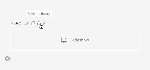 Save layouts in library