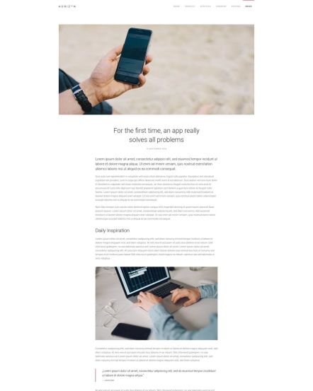 Horizon Joomla template Post Layout