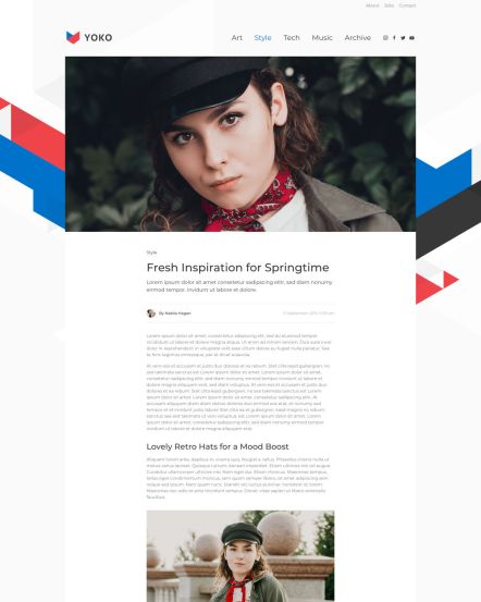 Yoko Joomla template Post Layout