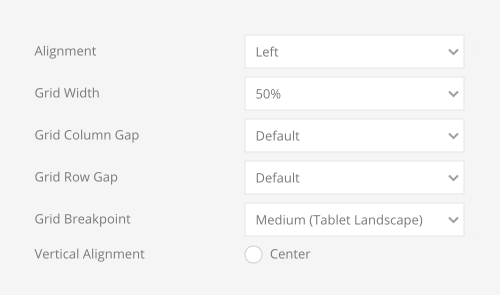 Accordion image alignment
