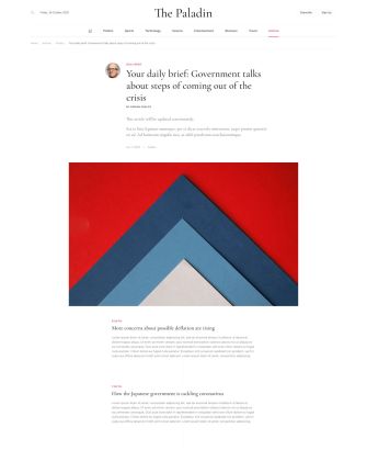 Post Daily Brief Layout