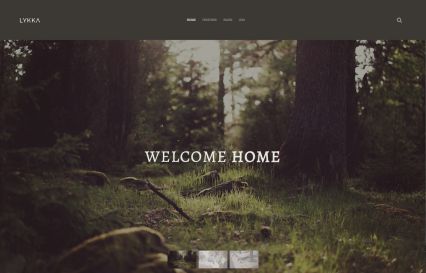 Lykka WordPress Theme Green Style