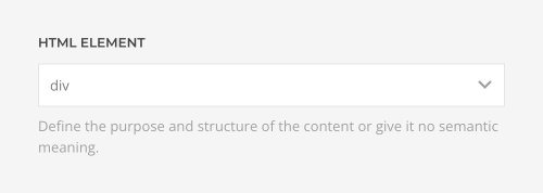 HTML element