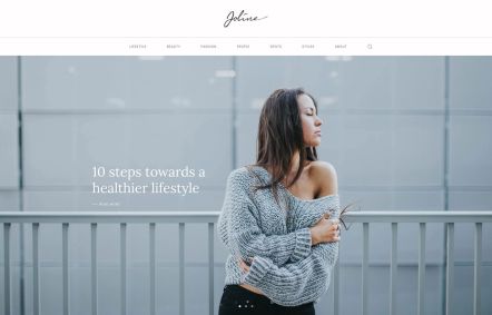 Joline Joomla template Home Page in Light Pink Style