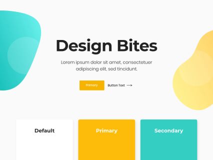 Design Bites Joomla Template White Yellow Style