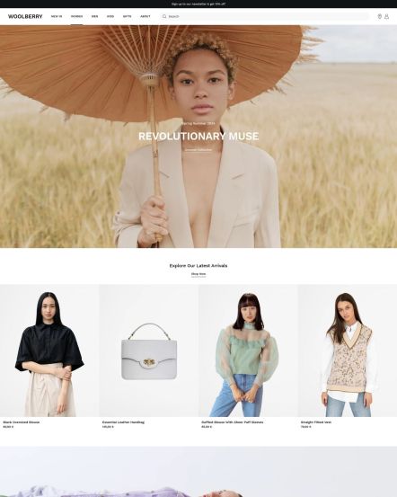 Woolberry Joomla template Women Layout