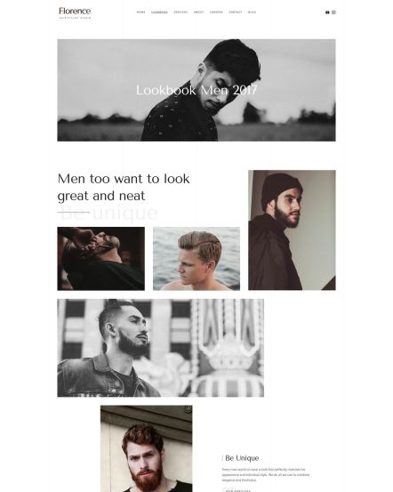 Florence WordPress theme Gallery Layout