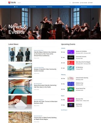 News and Events Layout