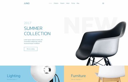 Juno Joomla template Home Page in White Dove Style