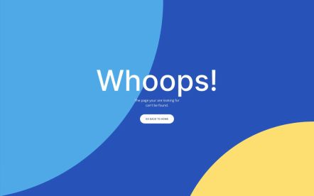 Union Dental WordPress theme Error 404 Layout