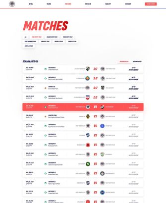 Match Category Layout