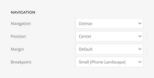 Panel slider navigation