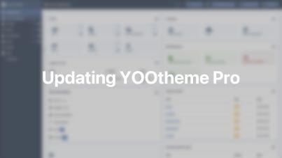 Updating YOOtheme Pro Documentation Video for Joomla