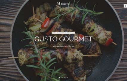 Gusto WordPress Theme Gourmet Style