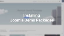 Installing Joomla Demo Packages Documentation Video for Joomla