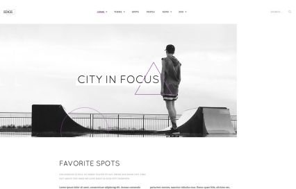 Edge Joomla Template Lilac Style