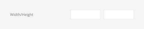 Video width and height
