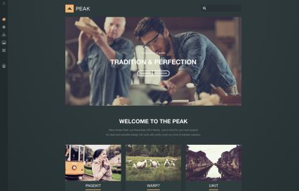 Peak WordPress Theme Yellow Style