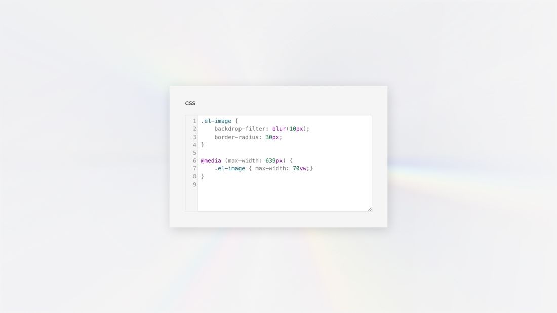 Custom CSS/Less