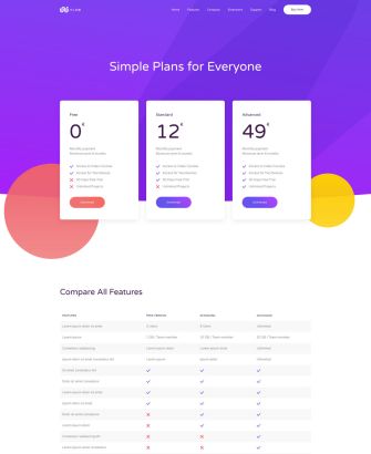 Pricing Layout