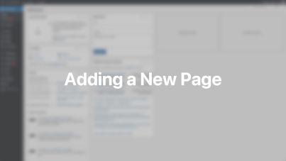 Add a New Page Documentation Video for WordPress