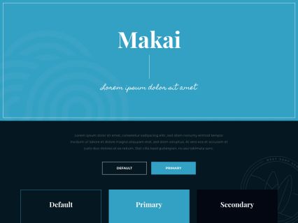 Makai WordPress Theme Dark Turquoise Style