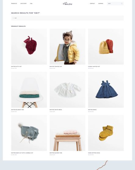 Balou Joomla template Search Layout