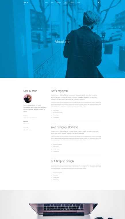 Max Joomla Template Person Layout