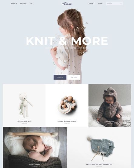 Balou Joomla template Home Layout