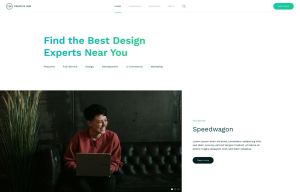 Creative Hub White-Green Style
