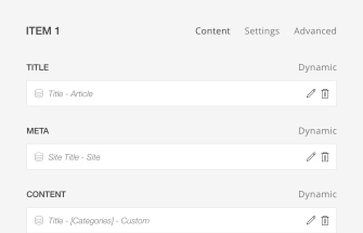 Advanced Dynamic Content Workflow