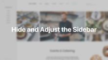 Hide and Adjust Sidebar Documentation Video for Joomla