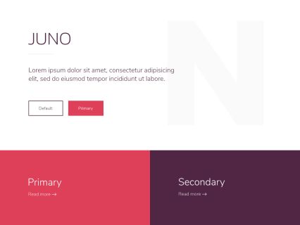 Juno WordPress Theme White Red Style