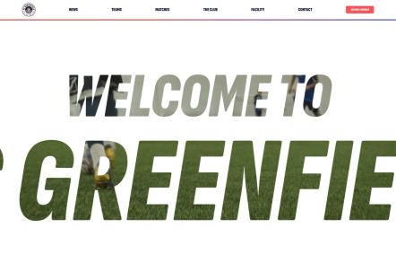 FC Greenfield WordPress theme Home Page in Default Style